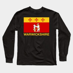 Warwickshire Standing Bear Flag - England Long Sleeve T-Shirt